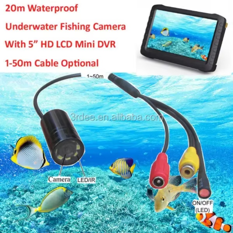 Câmera de vídeo subaquática po - Fish Finder Cable avaliação e preço